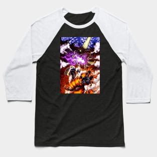 Godzilla Fire Baseball T-Shirt